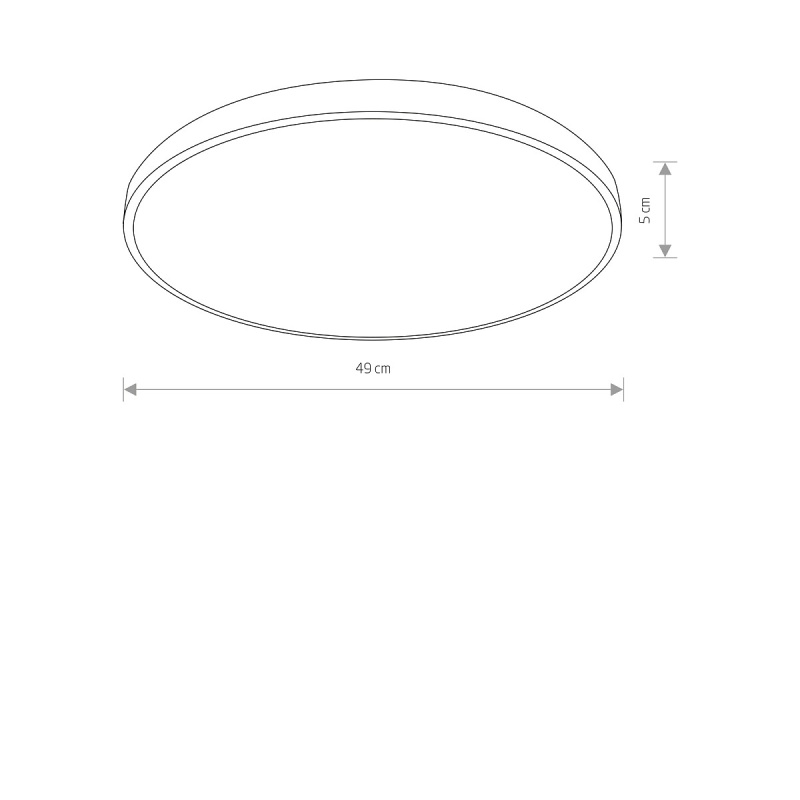 AGNES ROUND LED PRO BLACK 32W 3000K IP44