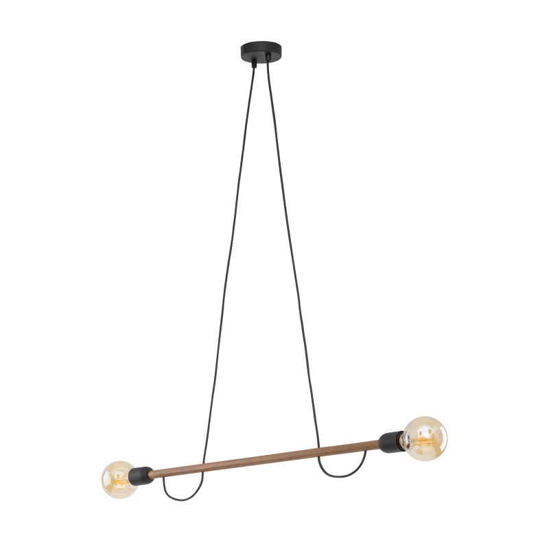 TK4948  HELIX WOOD ORZECH LAMPA WISZACA 2 PŁ