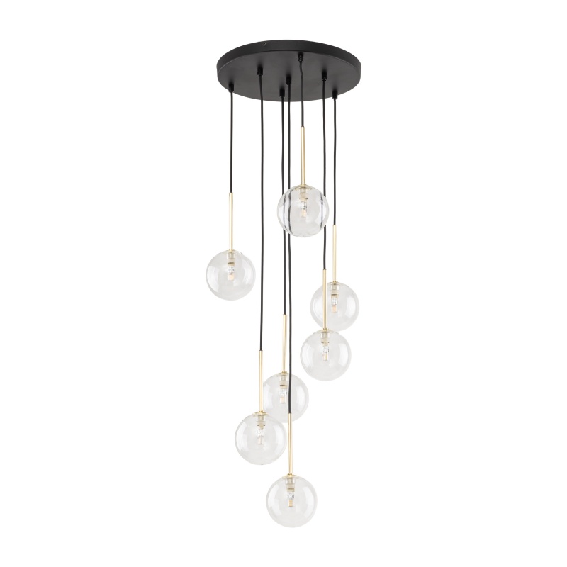TK5362  NILOS BLACK / GOLD LAMPA WISZĄCA 7