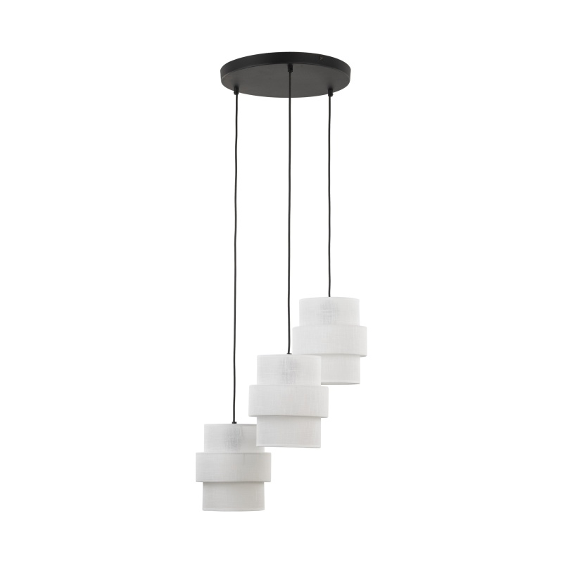 TK6018  CALISTO WHITE LAMPA WISZĄCA 3 KOŁO