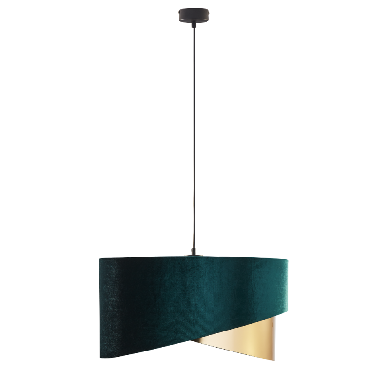TK6433  TERCINO GREEN / GOLD HANGING LAMP 3 CUTS 500
