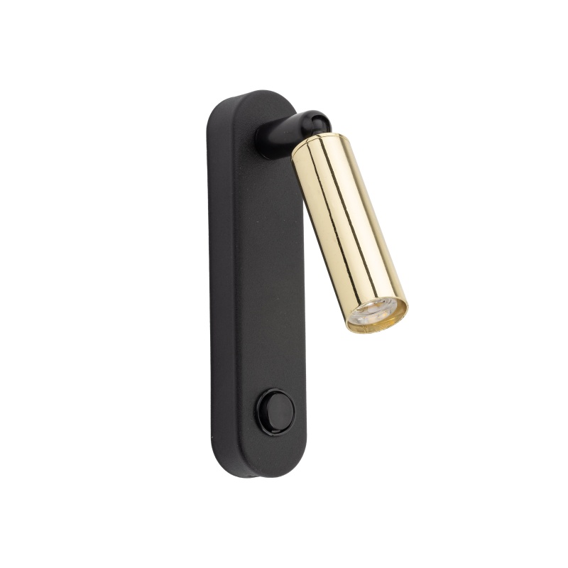 TK6623  ENZO LONG BLACK GOLD KINKIET 1