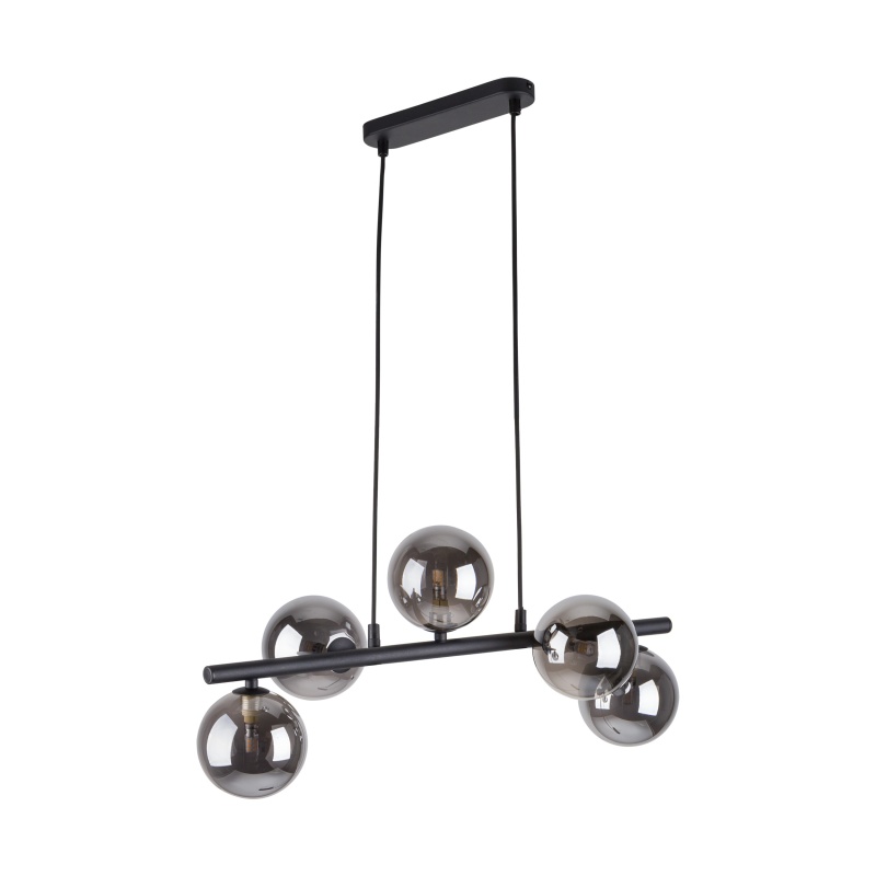 TK6707  ESTERA BLACK LAMPA WISZĄCA 5 PŁ