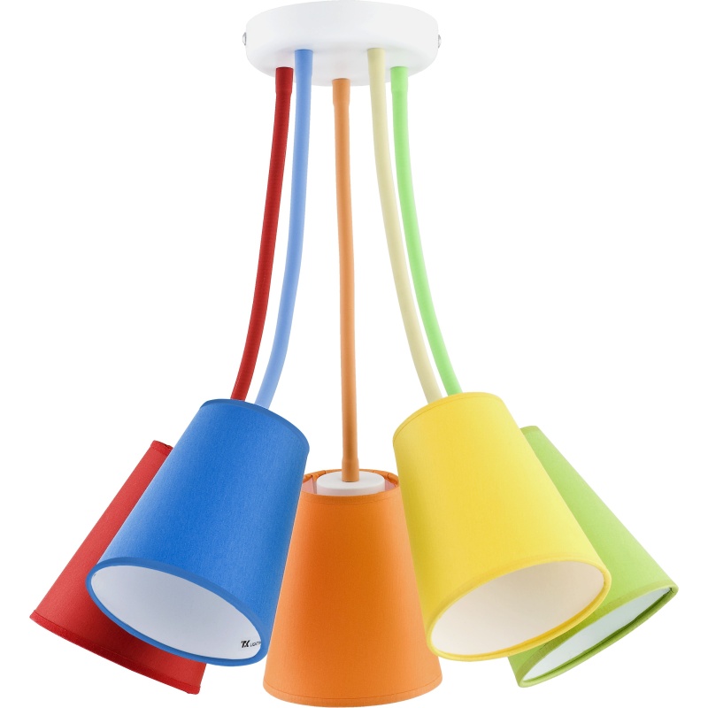 TK2107  WIRE COLOUR LAMPA SUFITOWA 5 PŁ