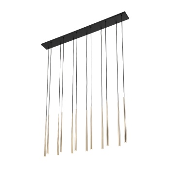 TK10119  PIANO BLACK GOLD LAMPA WISZACA 12