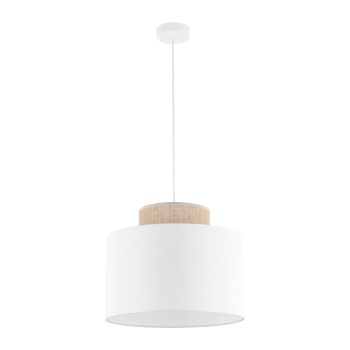 TK1856  DUO WHITE JUTA LAMPA WISZĄCA 1