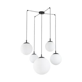 TK4791  ESME WHITE LAMPA WISZĄCA 5 PAJĄK