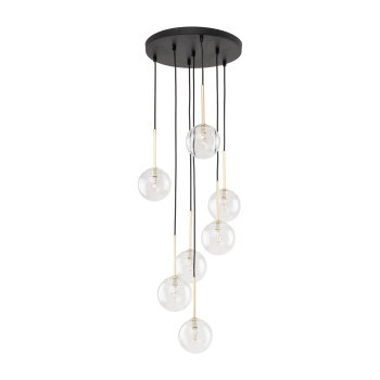 TK5362  NILOS BLACK / GOLD LAMPA WISZĄCA 7