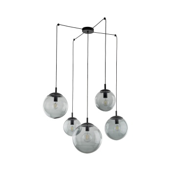 TK5382  ESME GRAPHITE LAMPA WISZĄCA 5 PAJĄK