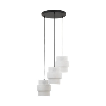 TK6018  CALISTO WHITE LAMPA WISZĄCA 3 KOŁO