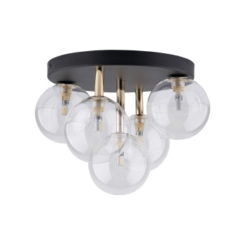 TK758  NILOS BLACK / GOLD LAMPA SUFITOWA 5PŁ