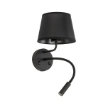 TK10203  MAJA BLACK KINKIET  + USB
