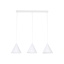 TK10011  CONO WHITE LAMPA WISZĄCA 3 LISTWA