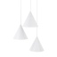 TK10012  CONO WHITE LAMPA WISZĄCA 3 KOŁO