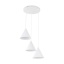 TK10012  CONO WHITE LAMPA WISZĄCA 3 KOŁO