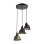 TK10067  CONO BLACK LAMPA WISZĄCA 3 KOŁO S