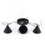 TK10067  CONO BLACK LAMPA WISZĄCA 3 KOŁO S