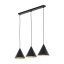 TK10068  CONO BLACK LAMPA WISZĄCA 3 S LISTWA
