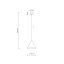 TK10077  CONO YELLOW LAMPA WISZACA 1 S