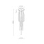 TK10114  PIANO BLACK LAMPA WISZACA 10