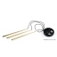 TK10117  PIANO BLACK GOLD LAMPA WISZACA 3