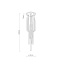 TK10118  PIANO BLACK GOLD LAMPA WISZACA 10