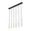 TK10119  PIANO BLACK GOLD LAMPA WISZACA 12
