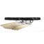 TK10119  PIANO BLACK GOLD LAMPA WISZACA 12