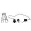 TK10159  MODESTO BLACK LAMPA WISZACA 1