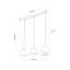 TK10169  ZOE BLACK LAMPA WISZACA 3 S