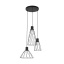 TK10187  MODESTO BLACK LAMPA WISZACA 3 KOŁO