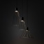 TK10187  MODESTO BLACK LAMPA WISZACA 3 KOŁO