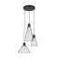 TK10187  MODESTO BLACK LAMPA WISZACA 3 KOŁO