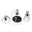 TK10187  MODESTO BLACK LAMPA WISZACA 3 KOŁO