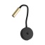 TK10201  LAGOS BLACK/GOLD KINKIET 1 USB