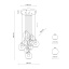 TK10208  CUBUS GRAPHITE LAMPA WISZĄCA 9 KOŁO