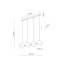 TK10213  BONO BEIGE LAMPA WISZĄCA 4 LISTWA