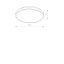 T10971 AGNES ROUND LED PRO BLACK 22W 3000K IP44