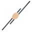 TK1369  JAVA BLACK WOOD KINKIET 2 PŁ