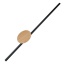TK1441  JAVA II BLACK WOOD KINKIET 1 PŁ