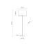 TK16033  UMBERTO WHITE GOLD LAMPA PODŁOGOWA 1