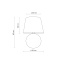 TK16046  SANTANA WHITE LAMPKA NOCNA 1