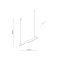 TK18079  LUXE WHITE LAMPA WISZĄCA LED