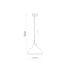 TK2070  CAP WHITE LAMPA WISZĄCA 1 PŁ