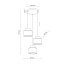 TK2759  DUO JUTA MIX LAMPA WISZACA 3 KOŁO