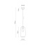 TK3314  MARCO BROWN LAMPA WISZĄCA 1 PŁ