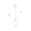 TK4262  SOL TRANSPARENT LAMPA WISZĄCA 1 PŁ
