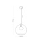 TK4292  CUBUS GRAPHITE LAMPA WISZACA 1 PŁ