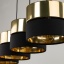 TK4342  HILTON BLACK/GOLD LAMPA WISZĄCA 4 PŁ