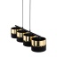 TK4342  HILTON BLACK/GOLD LAMPA WISZĄCA 4 PŁ
